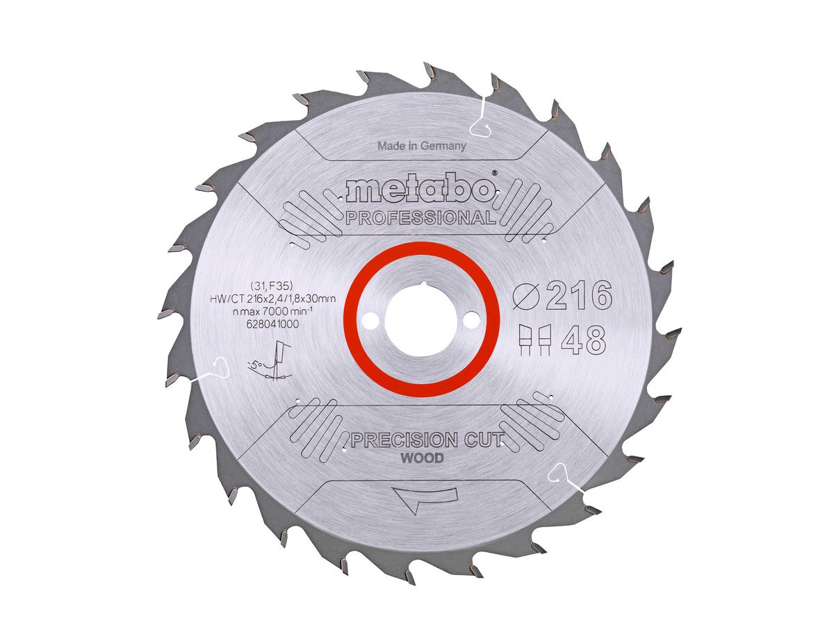 HW Kreissägeblatt 216x30 mm   WZ 48 Metabo