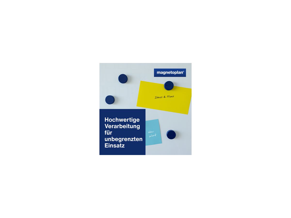 magnetoplan Magnet Ergo Large 1665014 34mm d.blau 10 St./Pack.