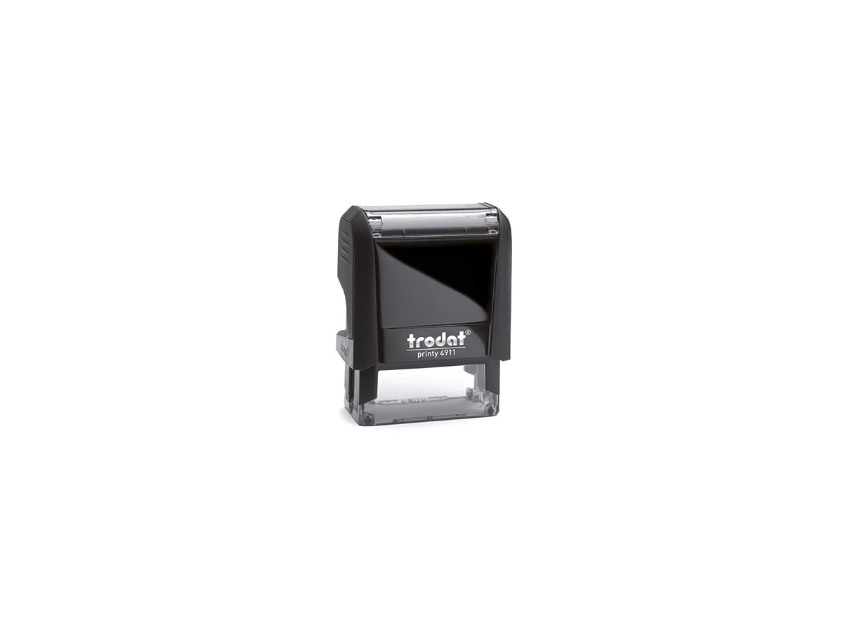 trodat Textstempel Print 4.0 44084 38x14mm 4zeilig Kissen schwarz