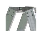 MUNK Aluminium-Stufen-Stehleiter Beidseitig 2x3 Stufen 40206