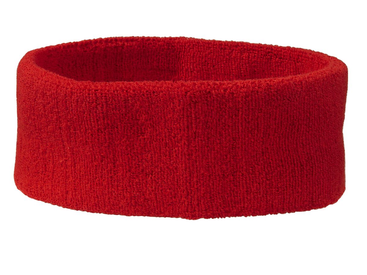 mb Terry Headband MB042 80%BW/20%EL, red, Größe one size