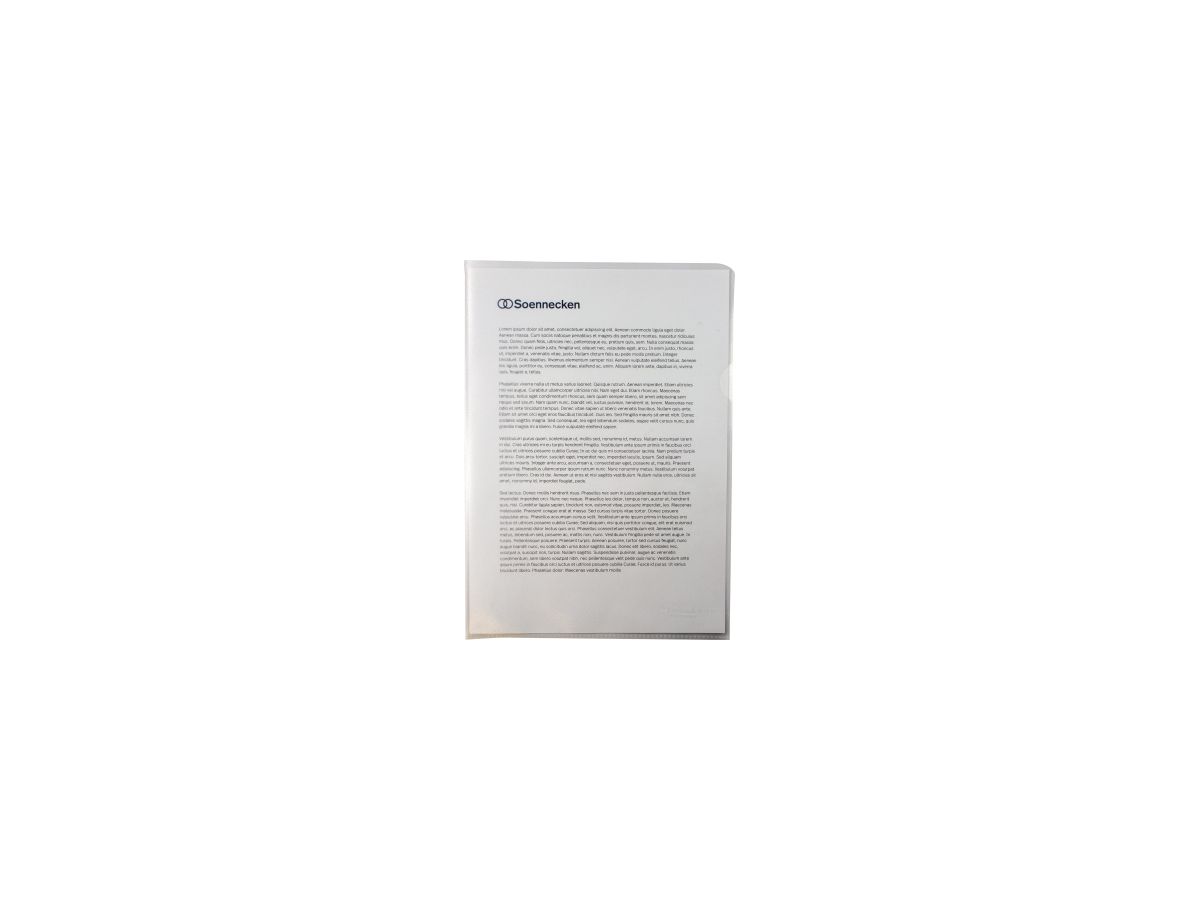 Soennecken Sichthülle 1609 DIN A4 PP transparent 50 St./Pack.