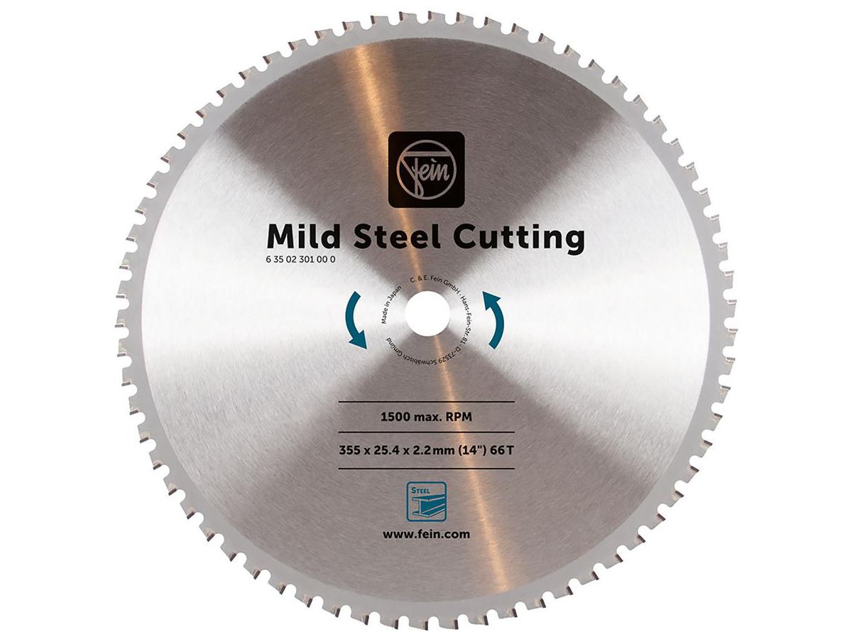 Fein Sägeblatt für Baustahl 355 x 25,4 x 2,2 mm 66T