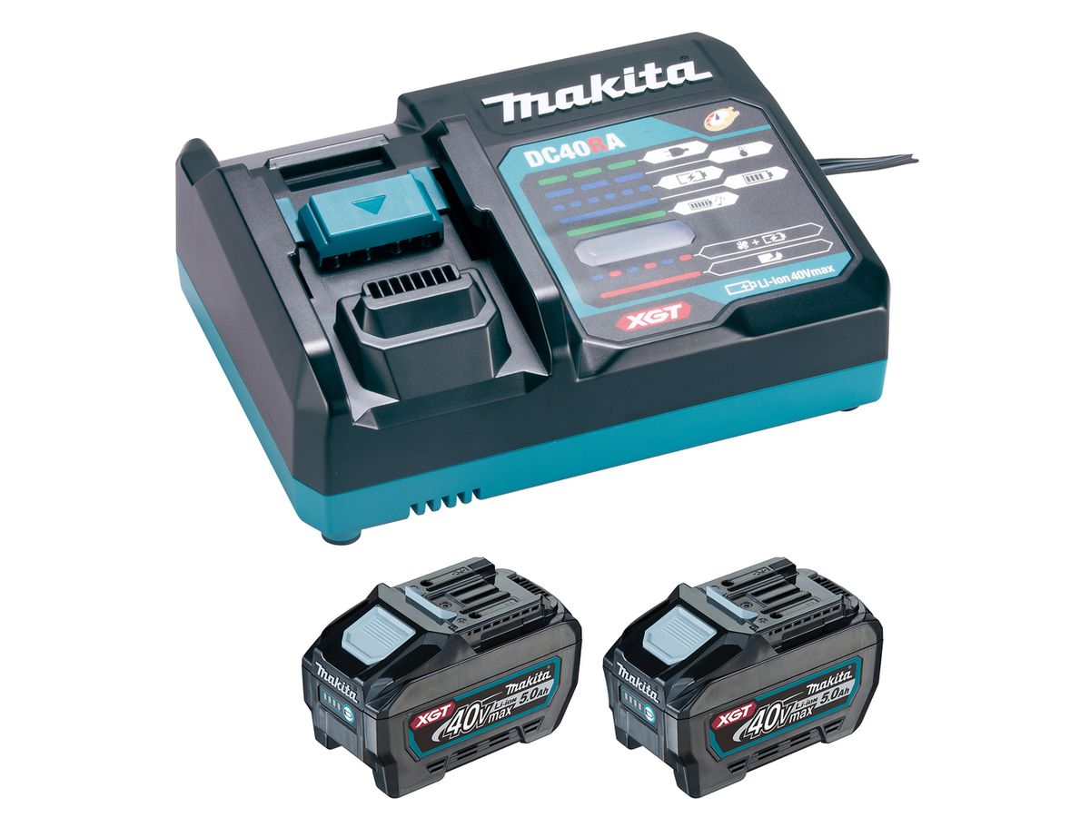 MAKITA Power Source-Kit 40V 2x40V, 5,0 Ah, Ladegerät DC40RA