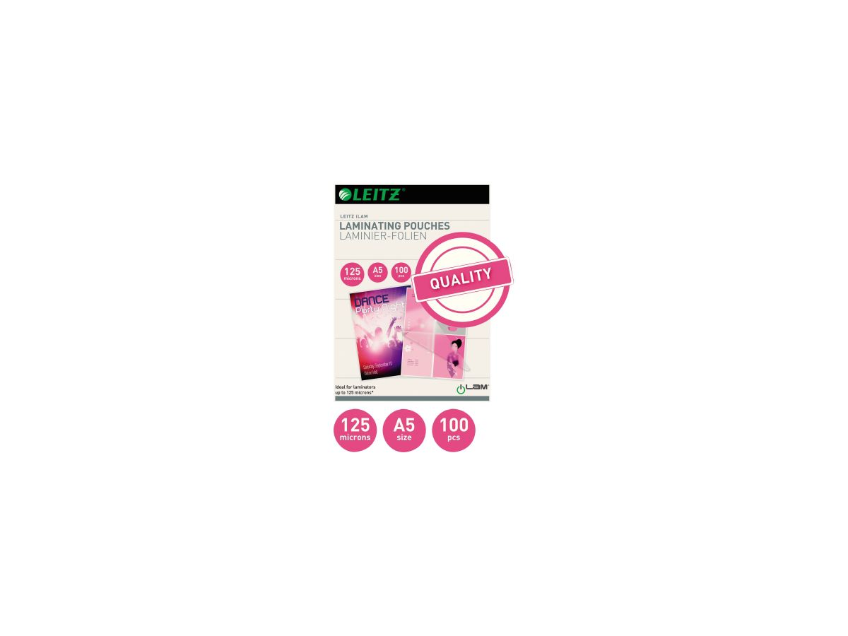 Leitz Laminierfolie 33807 DIN A5 125mic 100 St./Pack.