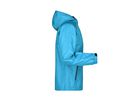 JN Men's Rain Jacket JN1118 turquoise/iron-grey, Größe XL