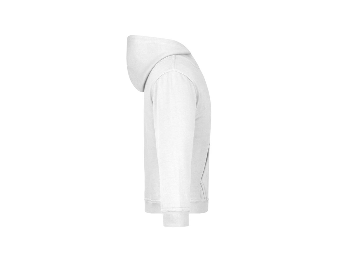 JN Hooded Sweat Junior JN047K 80%BW/20%PES, white, Größe XS