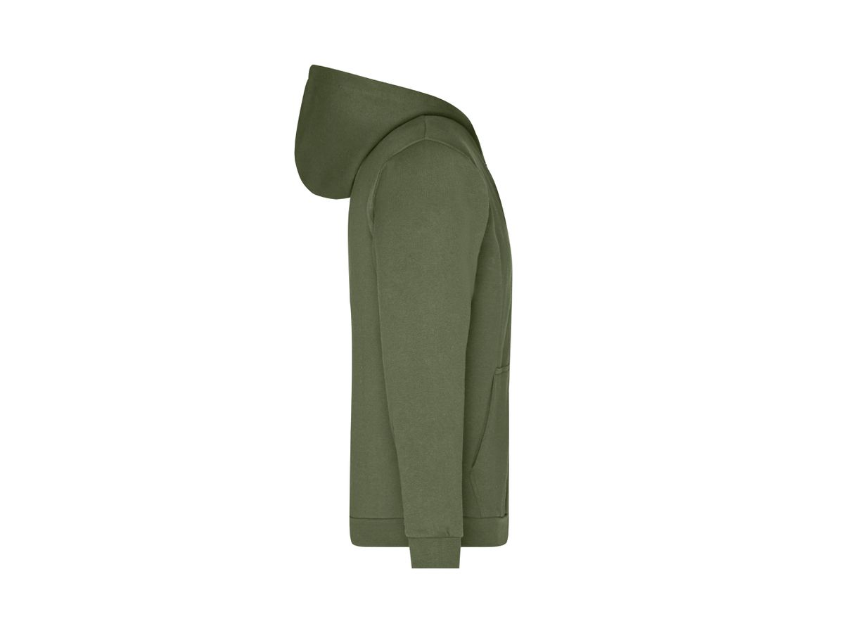 JN Promo Zip Hoody Men JN756 80%BW/20%PES olive Gr. 3XL