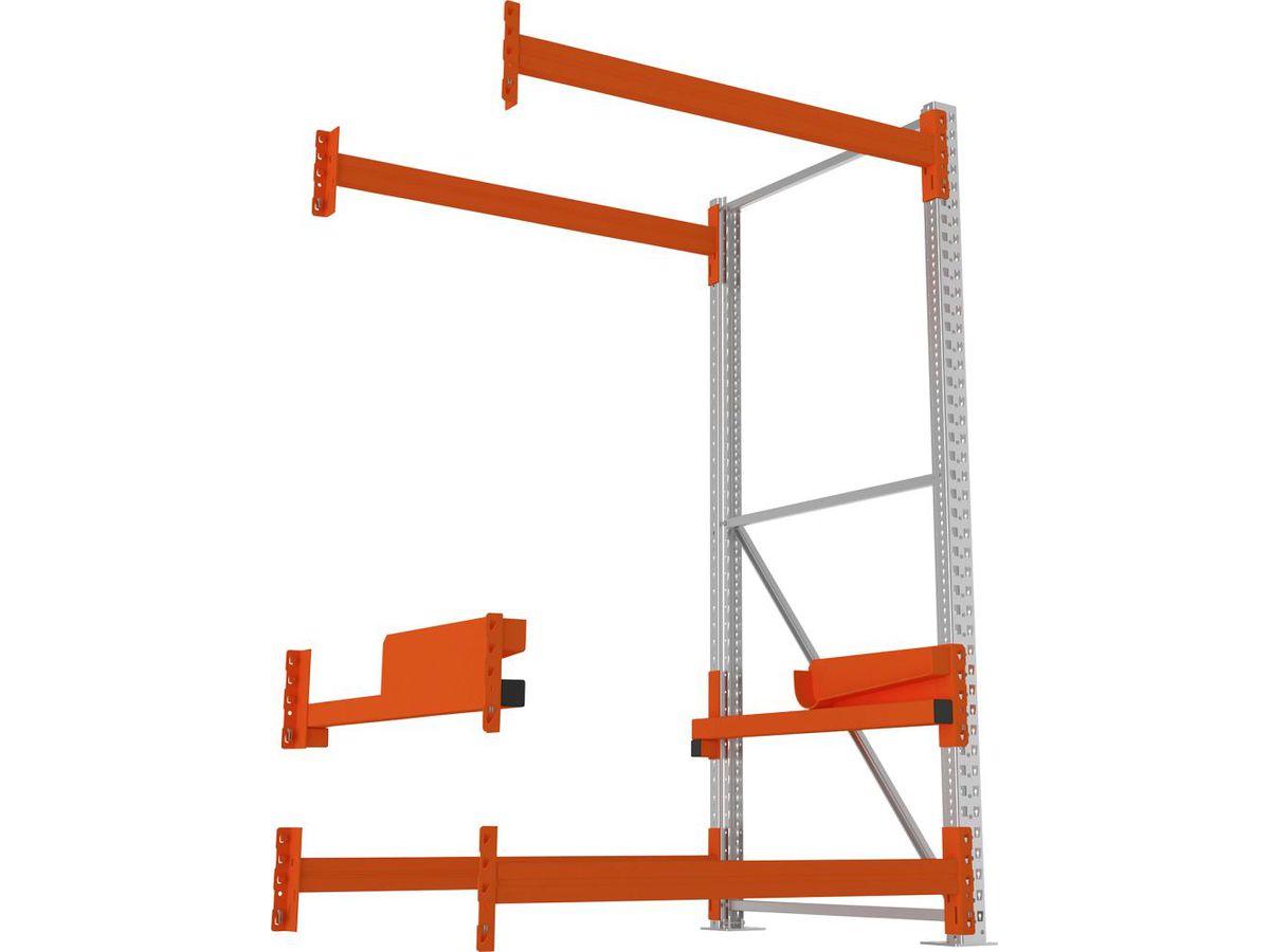 META Kabeltrommelregal Feldlast 4000kg Anbaufeld Verzinkt B1300Xt1100Xh2200 mm