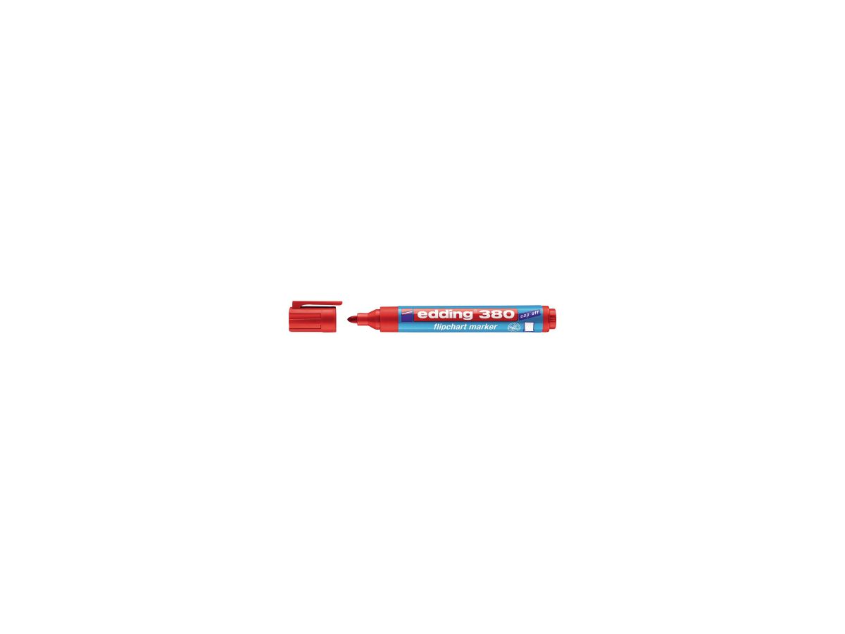 edding Flipchartmarker 380 4-380002 1,5-3mm Rundspitze rot