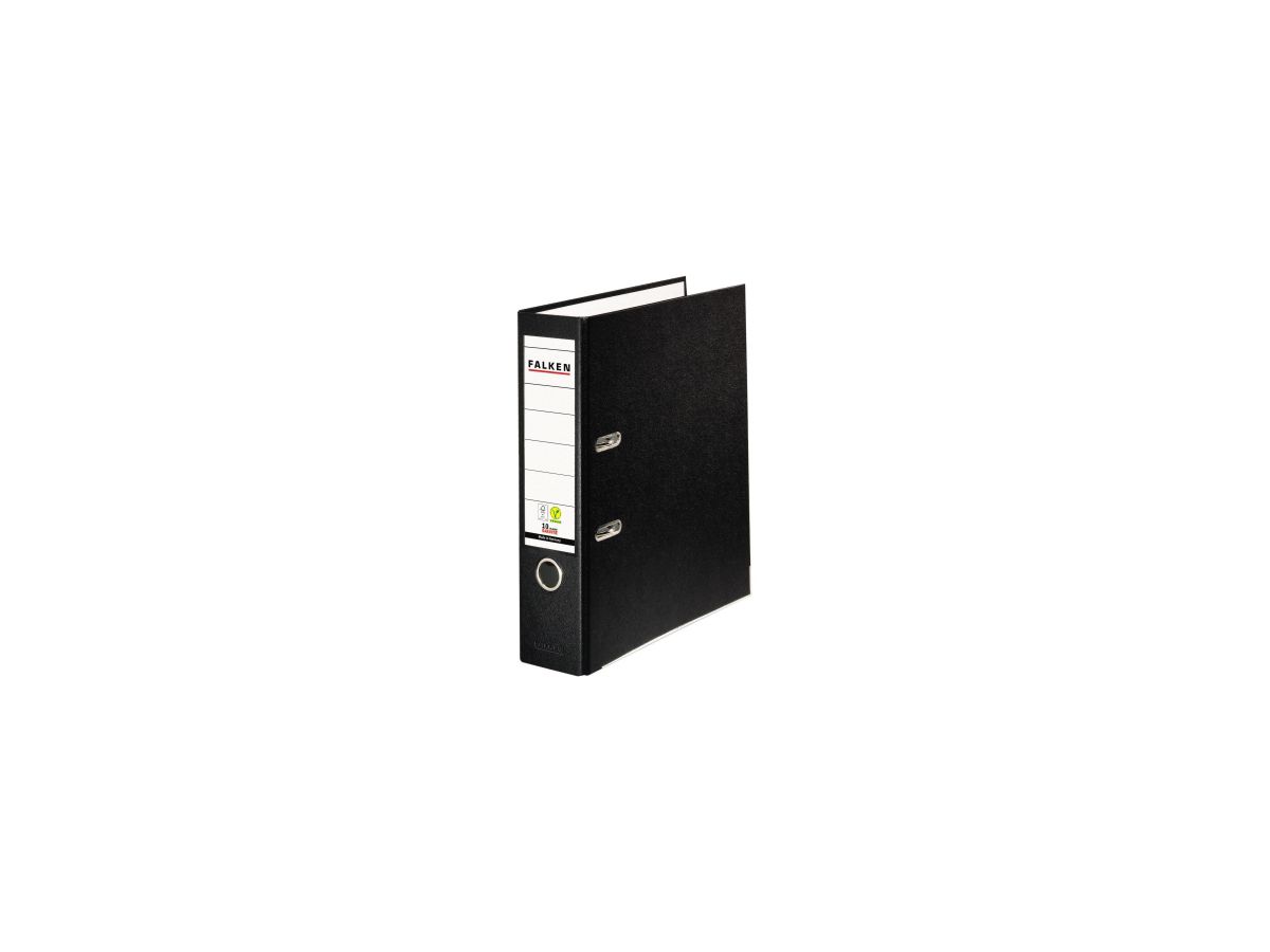 Falken Ordner S80 09984089 DIN A4 80mm PP schwarz