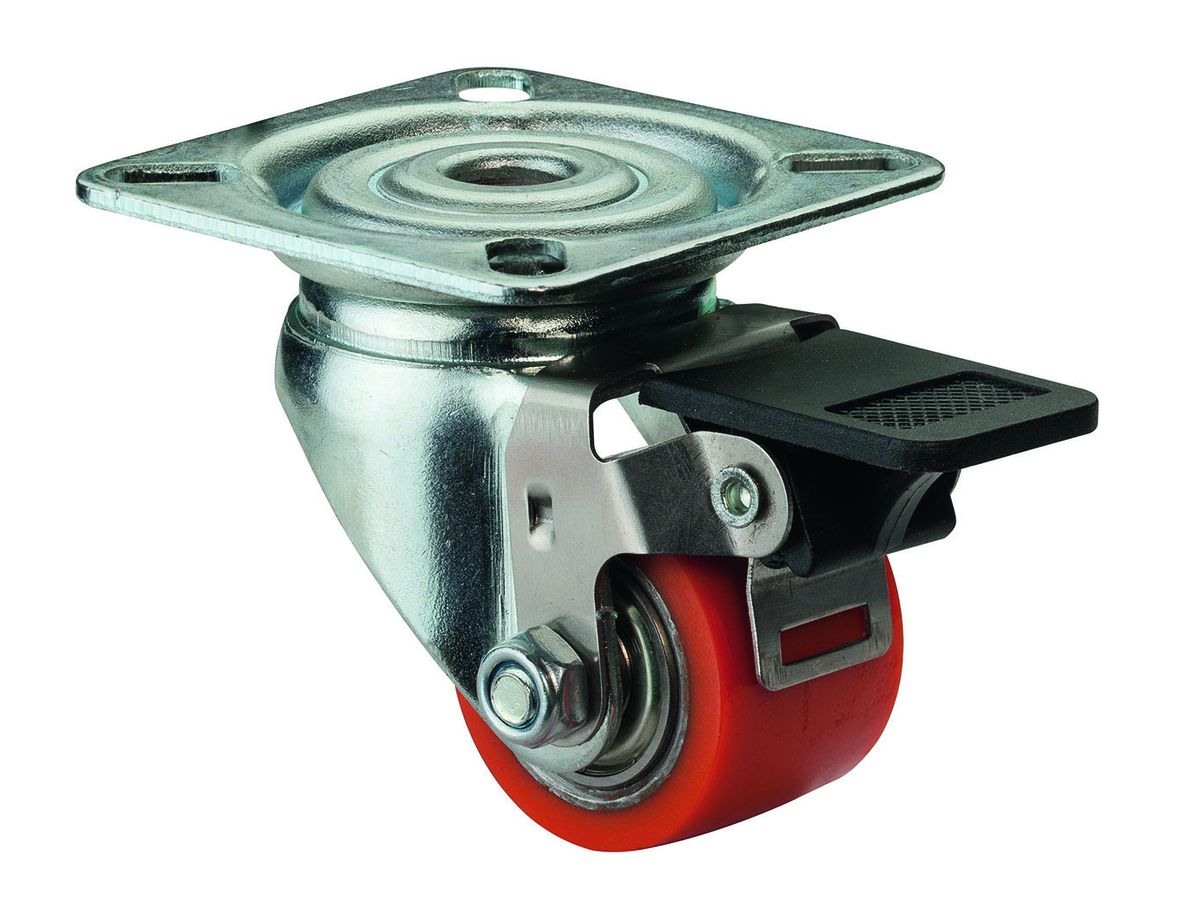 Lenkrolle Polyurethanrad mit Kugellager