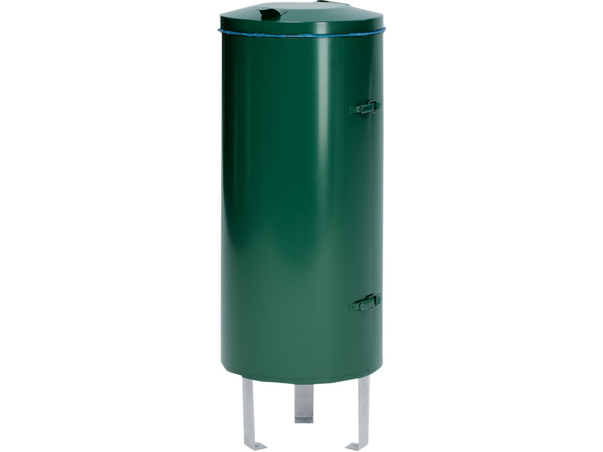 Abfallsammler-Einfachtür 120 l moosgrün H 980 mm
