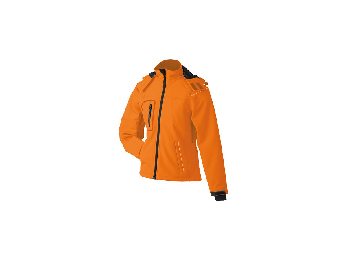 JN Ladies Winter Softshell Jacket JN1001 95%PES/5%EL, orange, Größe S