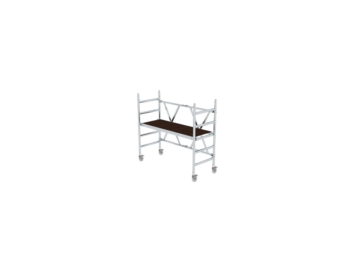 MUNK Klappgerüst Alu türengängig, 0,75 x 1,80m, Arbeitsh. 3m