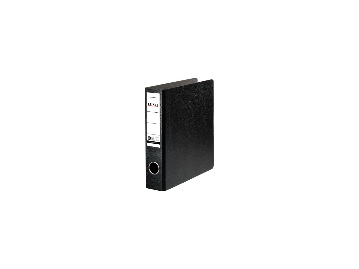 Falken Ordner N50 11285889 DIN A5 hoch 50mm Hartpappe schwarz