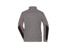 JN Ladies' Fleece Jacket JN1817 carbon-melange/black/red Gr. XL