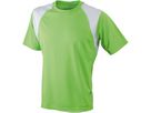 JN Mens Running-T JN397 100%PES, lime-green/white, Größe XL