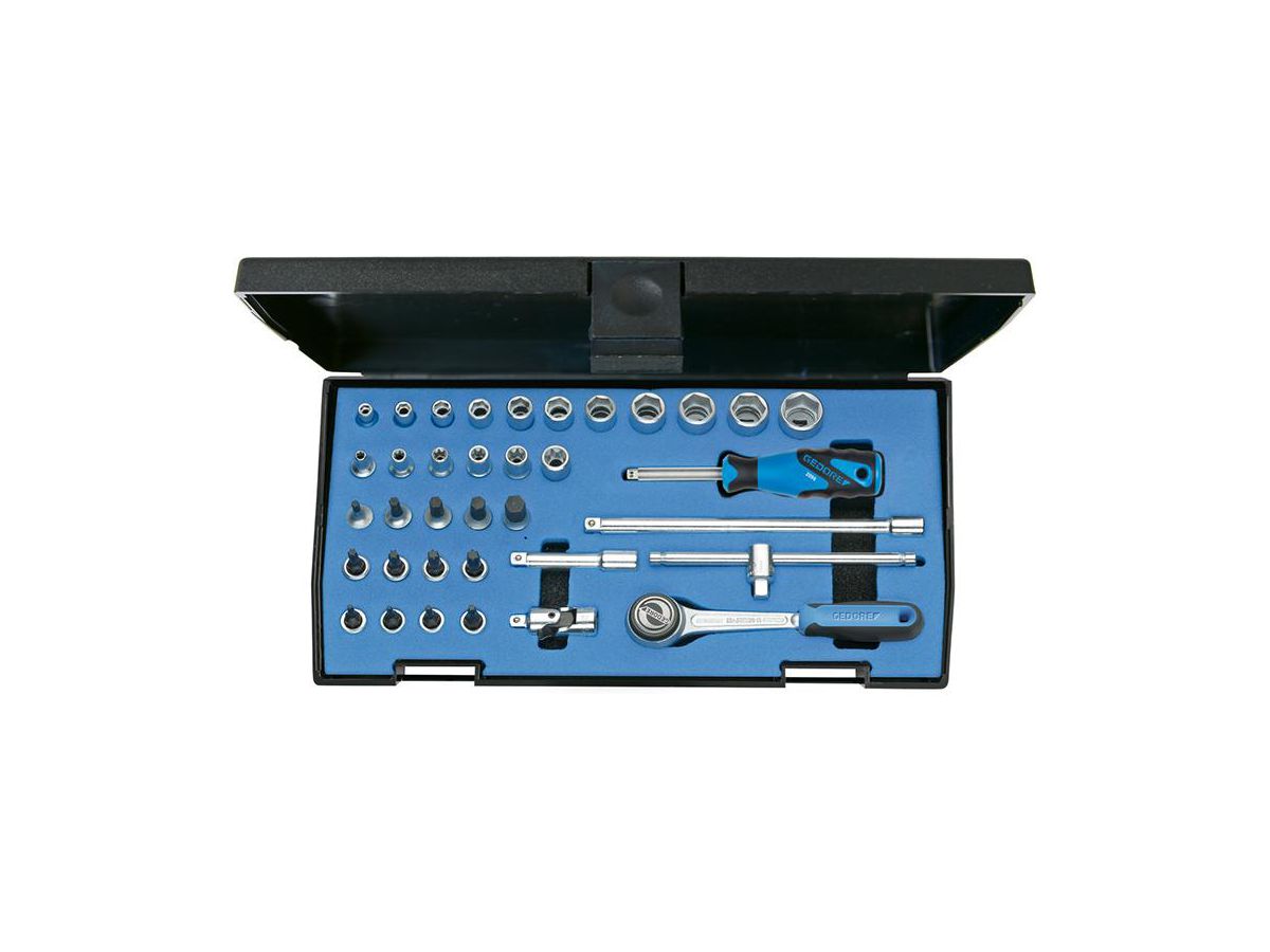 Socket wrench set 1/4" 36pc 20 ITU-3 Gedore