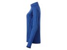 JN Ladies' Sports Shirt Longsleeve JN497 blue-melange/navy, Größe XS