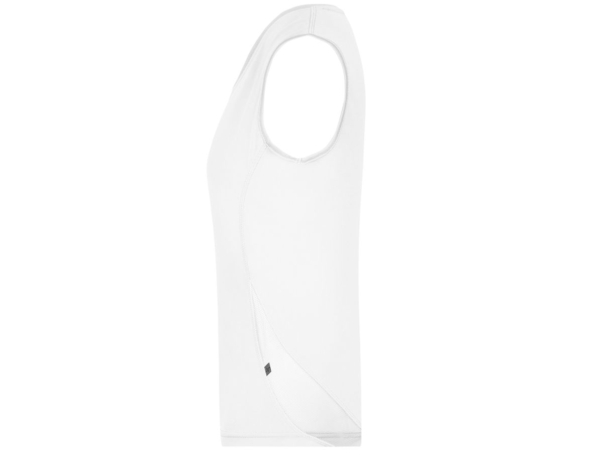 JN Ladies Running Tank JN315 100%PES, white/white, Größe M