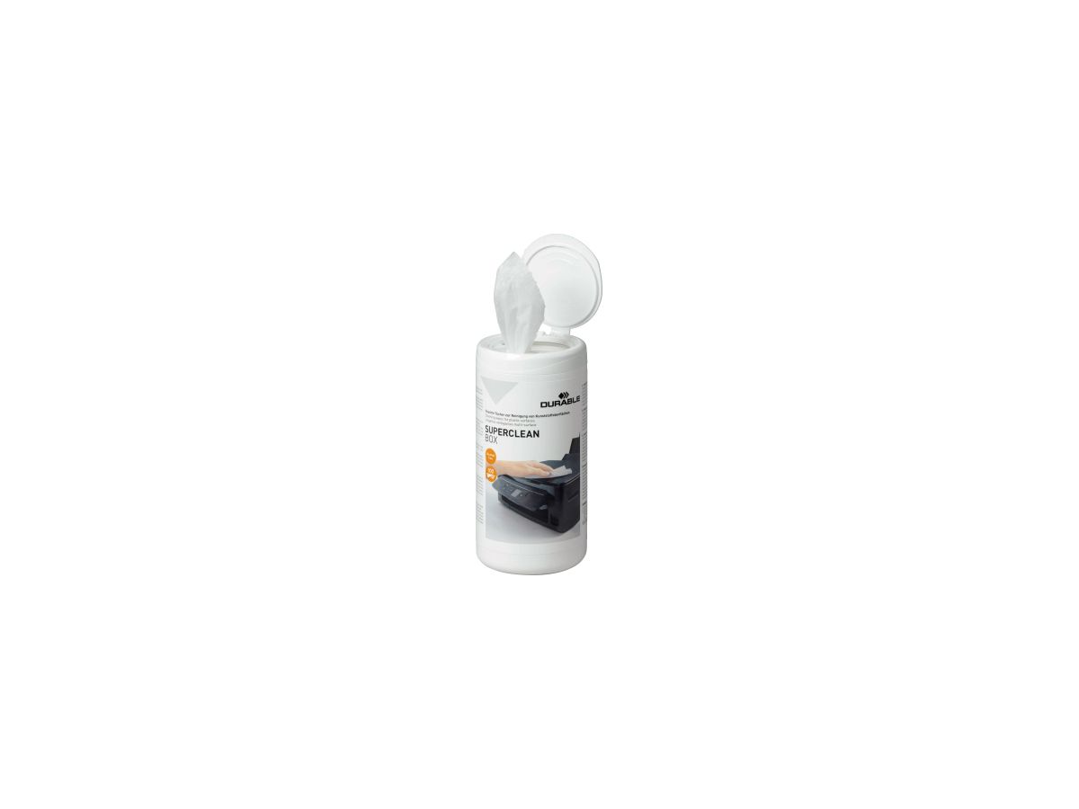DURABLE Reinigungstuch SUPERCLEAN BOX 570802 100 St./Pack.