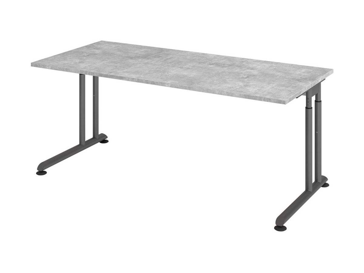 Schreibtisch C-Fuß 1800x800 mm Beton