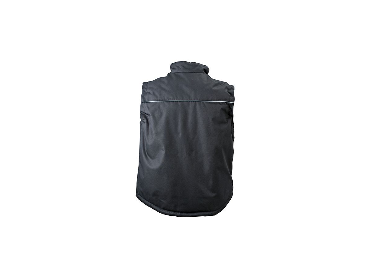 JN Workwear Vest JN813 100%PES, black, Größe XL