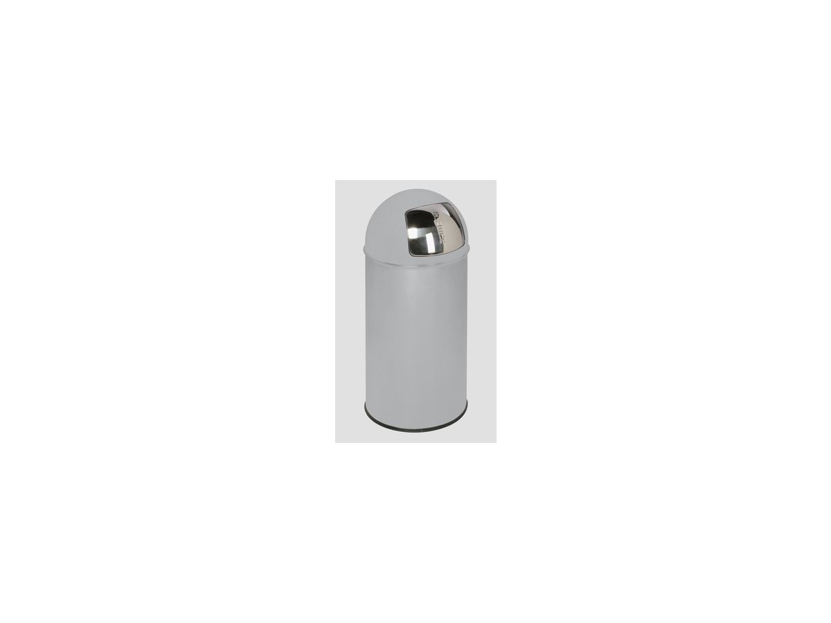 Push-Abfalls. 50 l silber 740x380 mm