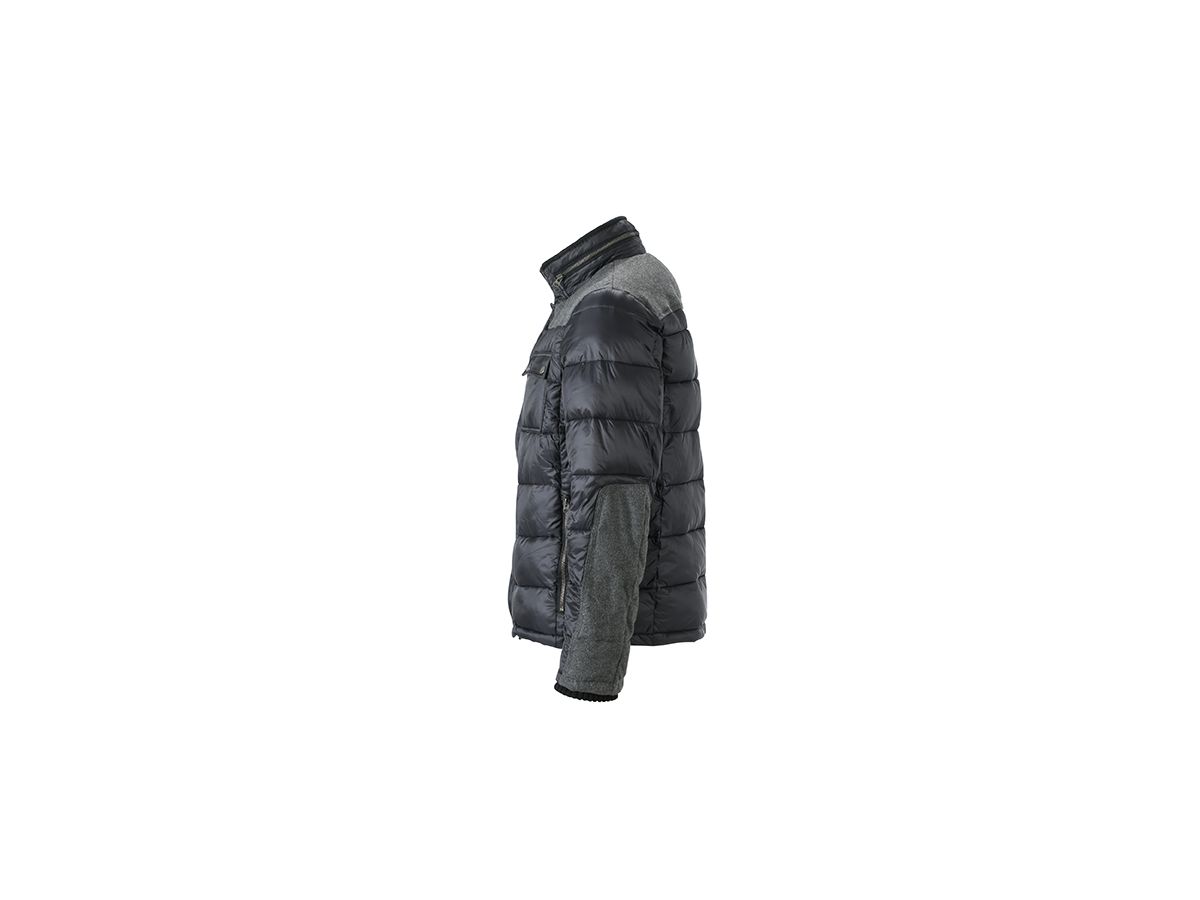 JN Mens Winter Jacket JN1100 100%PA, coal-black, Größe L