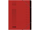 ELBA Ordnungsmappe chic 400001993 DIN A4 12Fächer Karton rot