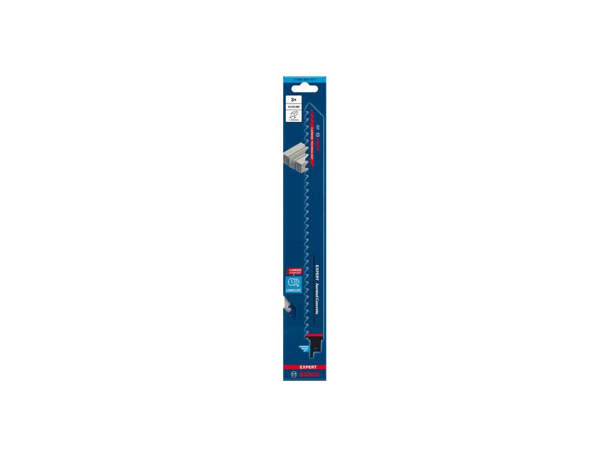 BOSCH Säbelsägeblatt S1241HM EXPERT Areated Concrete, VE 3