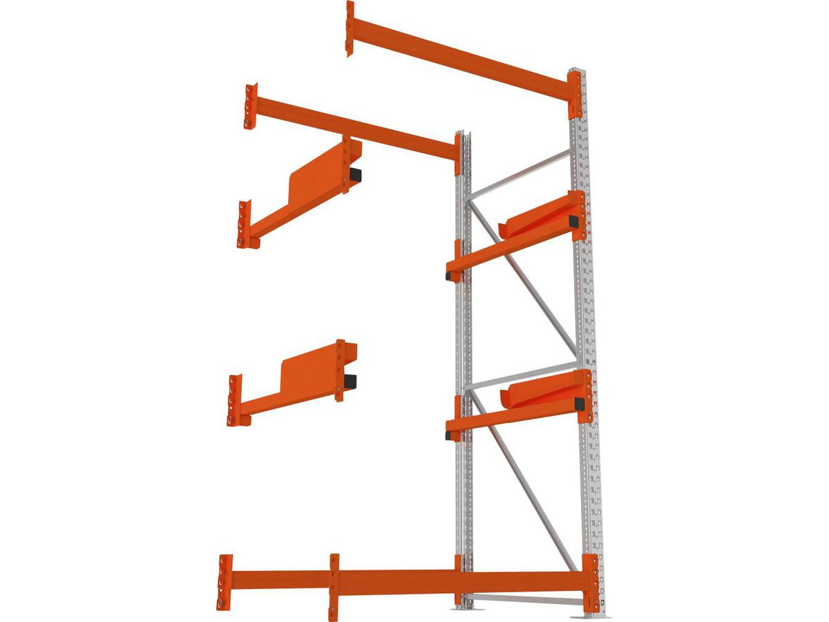 META Kabeltrommelregal Feldlast 4000kg Anbaufeld Verzinkt B1300Xt1100Xh2700 mm