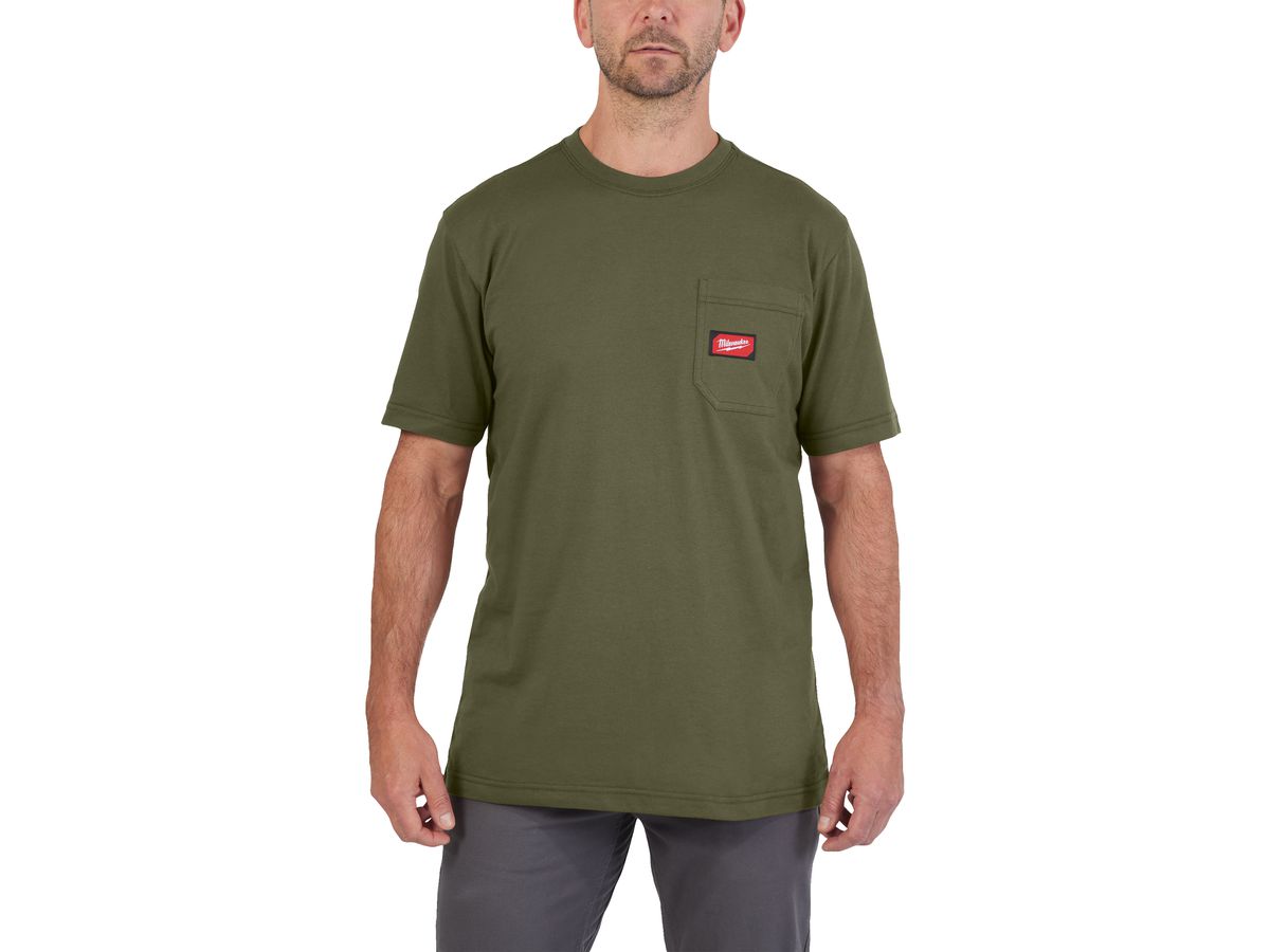 MILWAUKEE Arbeits-T-Shirt mit UV-Schutz WTSSGN-M grün