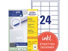 Avery Zweckform Etikett 3658-200 64,6x33,8mm weiß 4.800 St./Pack.