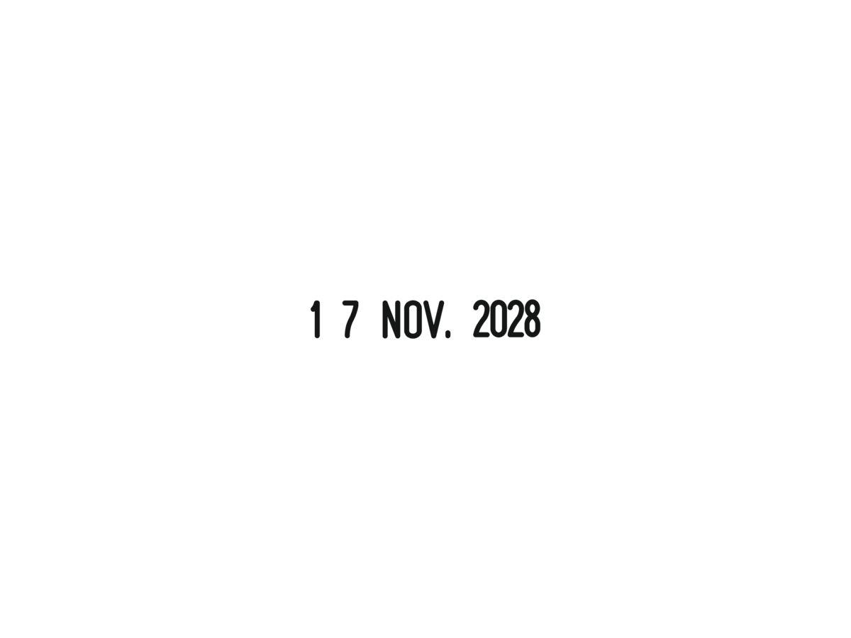 trodat Datumstempel Classic 1020 54223 5x32mm silber