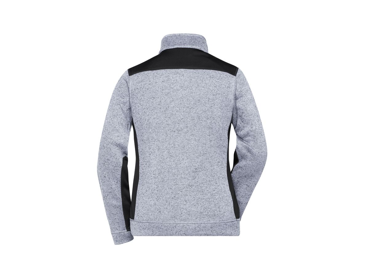 JN Damenfleece Jacke white-melange/bl. 100% Polyester 280g/m JN 861 Gr. 4XL