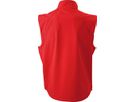 JN Mens  Softshell Vest JN1022 90%PES/10%EL, red, Größe XL