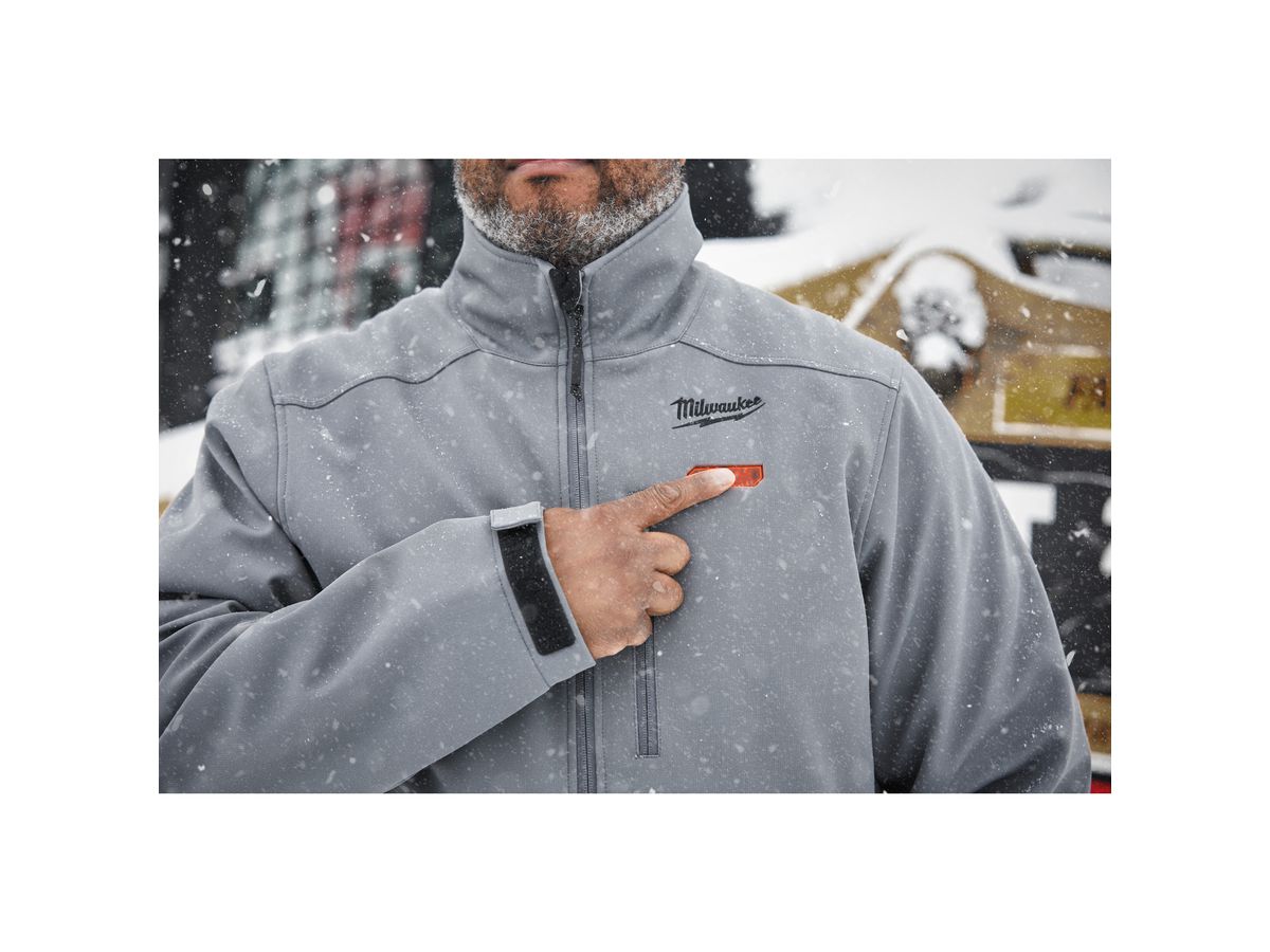 MILWAUKEE Akku-Thermo-Jacke HJGREY5-0 grau, Gr. L
