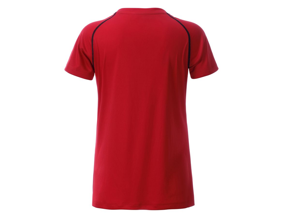 JN Ladies' Sports T-Shirt JN495 red/black, Größe XXL