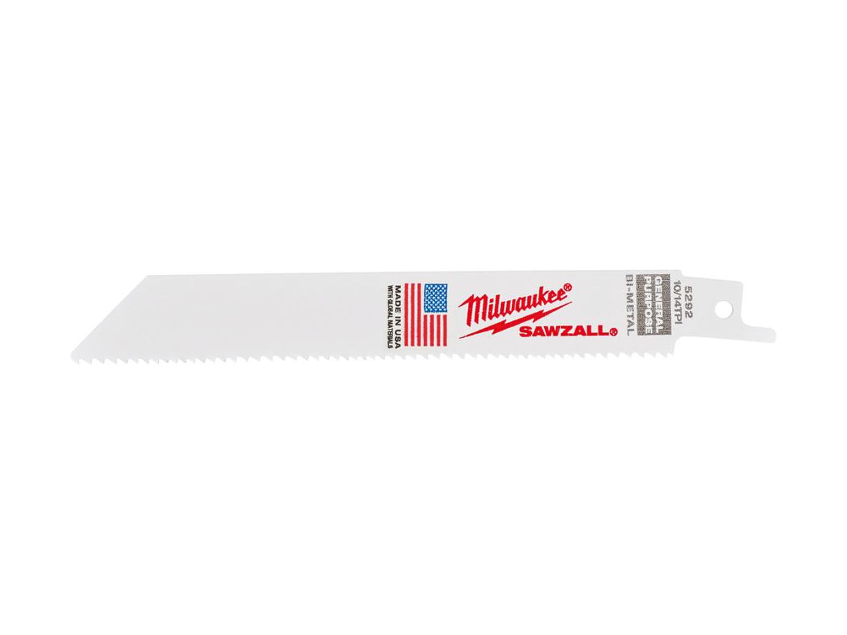 MILWAUKEE Säbelsägeblatt General Purpose 150 x 2,5/1,8 mm, VE 50
