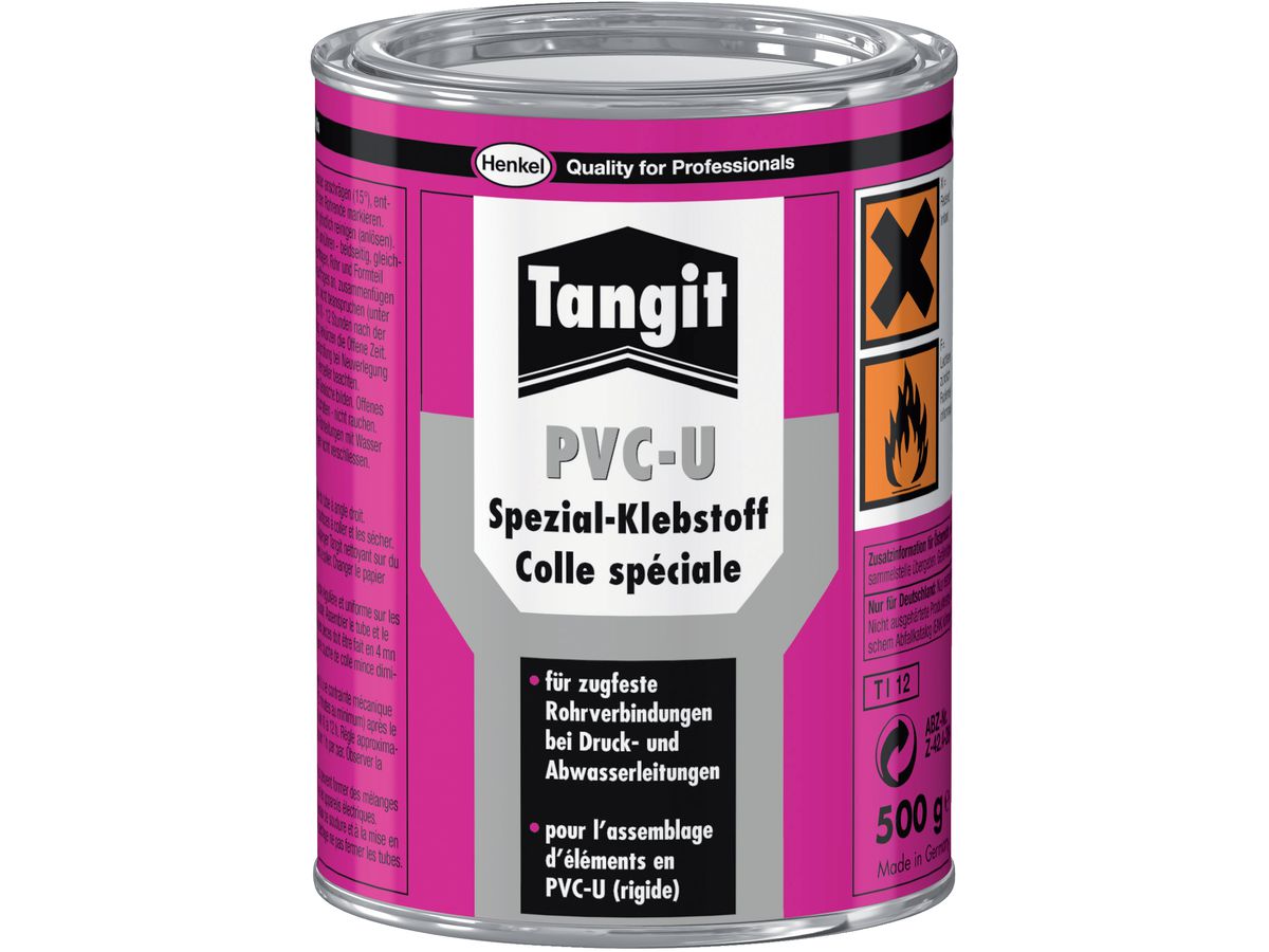 Tangit PVC-U special adhesive 500g tin (THF)