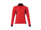 MASCOT Accel. Sweat-Shirt Damen mit RV Gr. 4XL verkehrsrot/schwarz 18494-962