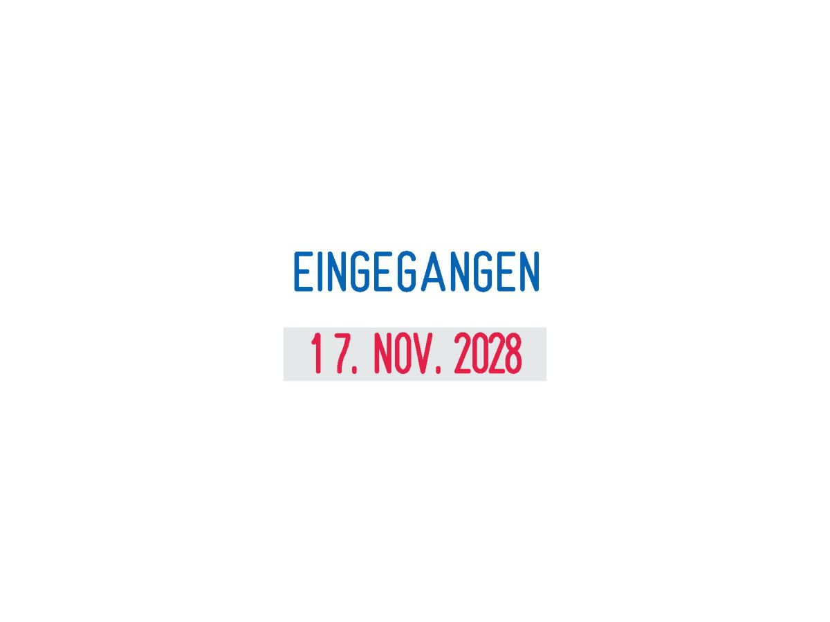 trodat Datumstempel Printy-Dater 4850/L1 23x12mm EINGEGANGEN sw