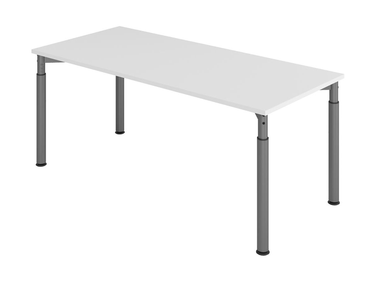 Schreibtisch 4-Fuß 1800x800 mm Grau
