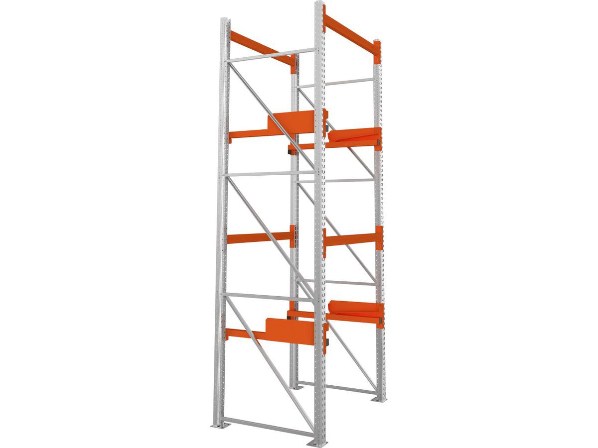 META Kabeltrommelregal Feldlast 4000kg Grundfeld Verzinkt B1300Xt1100Xh3800 mm