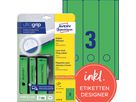Avery Zweckform Ordneretikett L4754-20 lang/breit gn 60 St./Pack.