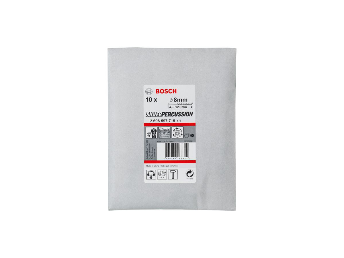 10 BETONBOHRER 8X120 SILVER PE RCUS.