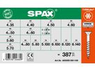 SPAX Sortiment Koffer Schrauben-Set mit 14 Abmessungen 387 tlg.T-Star plus WIROX
