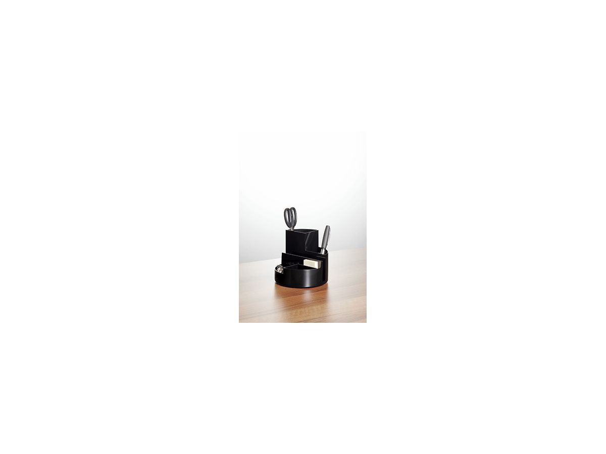 MAUL Stifteköcher 4117690 14x12,5cm rund 6Fächer Kunststoff schwarz